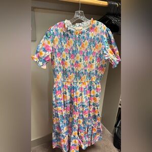 Ivy City Co Colorful Floral Smocked Dress